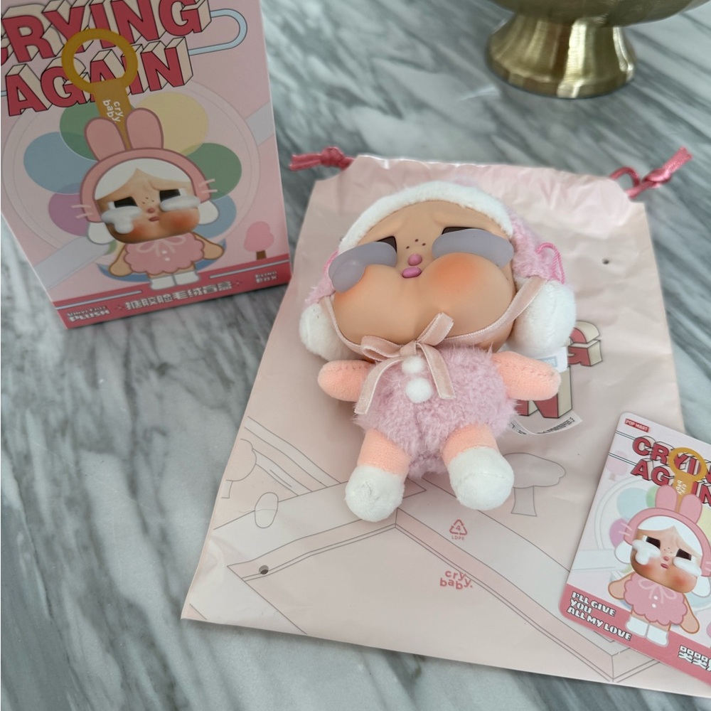 POP MART crying again I’ll give you all my love crybaby